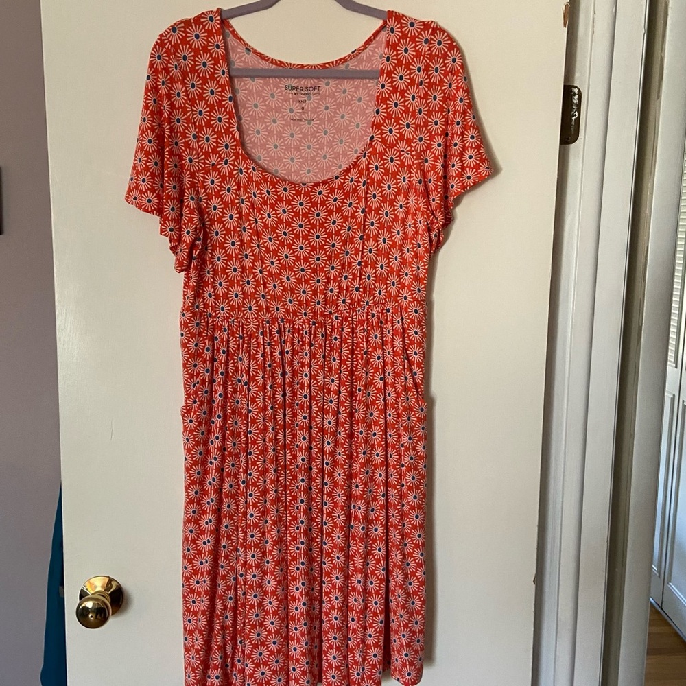 Torrid super soft knit floral dress size 0